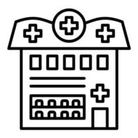 icona linea farmacia vettore