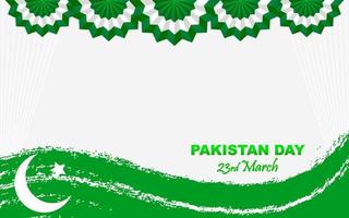 Pakistan giorno ragnatela bandiera con copia spazio la zona testo spazio modello vettore illustrazione sfondo design manifesto