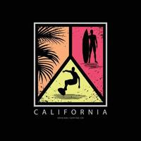 tipografia illustrazione california. perfetto per il design della maglietta vettore