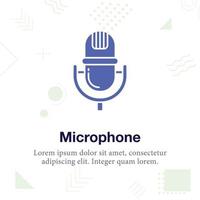 microfono vettore illustrazione icona
