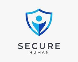 sicuro persone protezione umano vita privata persona sicurezza profilo sicurezza sicuro vettore logo design