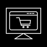 e-commerce sito web vettore icona