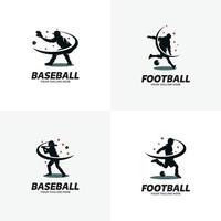 impostato di sport logo design modelli vettore