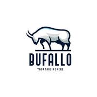 bufalo logo design modello ispirazione - vettore