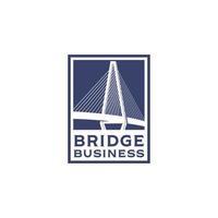 piazza ponte logo design modello ispirazione vettore