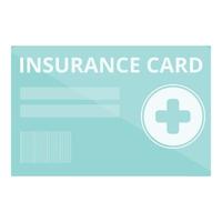moderno assicurazione carta icona cartone animato vettore. medico medico vettore