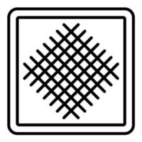 microfibra stoffa linea icona vettore