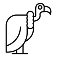 avvoltoio linea icona vettore