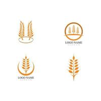 agricoltura Grano logo modello vettore icona