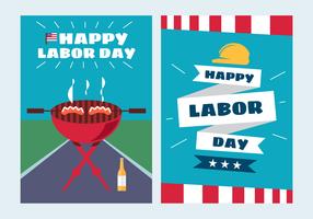 Vettori di poster Labor Day