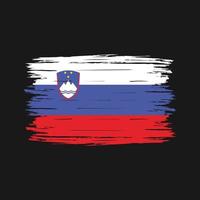 pennello bandiera slovenia vettore