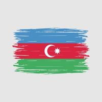 pennello bandiera azerbaigian vettore