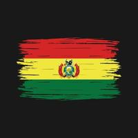 pennello bandiera bolivia vettore