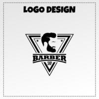 barbiere logo illustrazione vettore design
