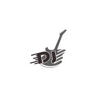 dj musica logo vettore icona