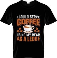 barista caffè maglietta disegno, barista caffè maglietta slogan e abbigliamento disegno, barista caffè tipografia, barista caffè vettore, barista caffè illustrazione vettore