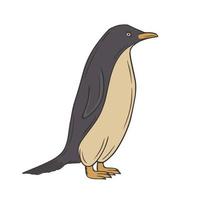 pinguino mano disegnato scarabocchio vettore illustrazione