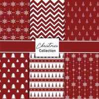 Natale modello collezione rosso colore, Natale sfondo, astratto sfondo, Natale decorazione vettore