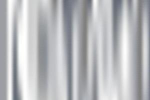 argento Foglio sfondo. metallo grigio strutturato brillante pendenza. inossidabile lucido superficie con riflessione. realistico cromo fondale con pieghe. vettore illustrazione
