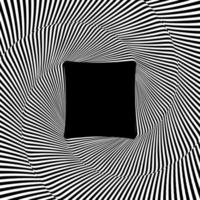 ottico illusione Linee sfondo. astratto 3d nero e bianca illusioni. concettuale design di ottico illusione .10 illustrazione vettore