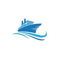 immagini del logo della nave da crociera vettore