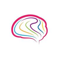 immagini del logo del cervello vettore