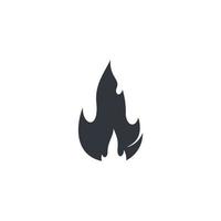 fuoco simbolo vettore icona