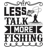 Di meno parlare Di Più pesca vettore