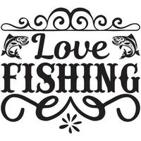 amore pesca design vettore