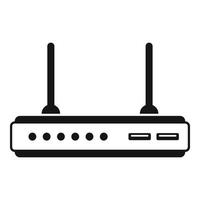 modem attrezzatura icona semplice vettore. Wi-Fi Internet vettore