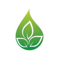 immagini del logo eco acqua vettore