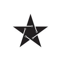 immagini del logo della stella vettore