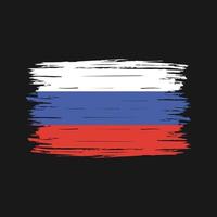 pennello bandiera russia vettore