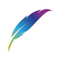 immagini del logo di piume vettore