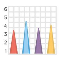 grafico a piramide alla moda vettore