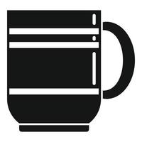 boccale oggetto icona semplice vettore. tè tazza vettore