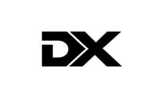 dx logo design. iniziale dx lettera logo design monogramma vettore design professionista vettore.