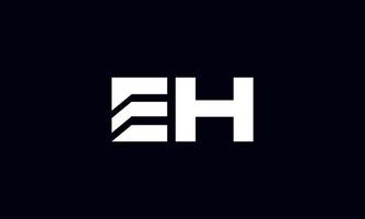 eh logo design. iniziale eh lettera logo design monogramma vettore design professionista vettore.