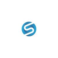 attività commerciale lettera S logo design vettore