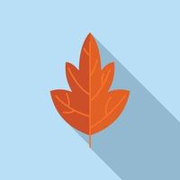 autunno foglia icona piatto vettore. albero le foglie vettore