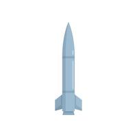 missile aereo icona piatto isolato vettore