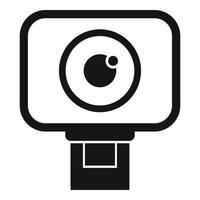 bobina cinema telecamera icona semplice vettore. video videocamera vettore