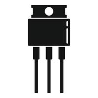 voltaggio diodo icona semplice vettore. elettrico regolatore vettore
