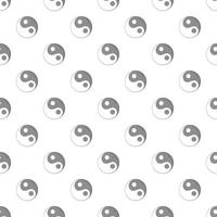 yin yang cartello modello, cartone animato stile vettore