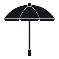 sole ombrello icona, semplice stile vettore