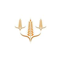 agricoltura Grano logo modello vettore icona