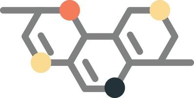 molecole e atomi illustrazione nel minimo stile vettore
