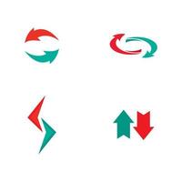 frecce logo modello vettore icona illustrazione