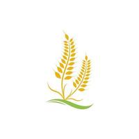 agricoltura Grano logo modello vettore icona