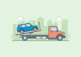 Illustrazione di camion rimorchio gratuito vettore